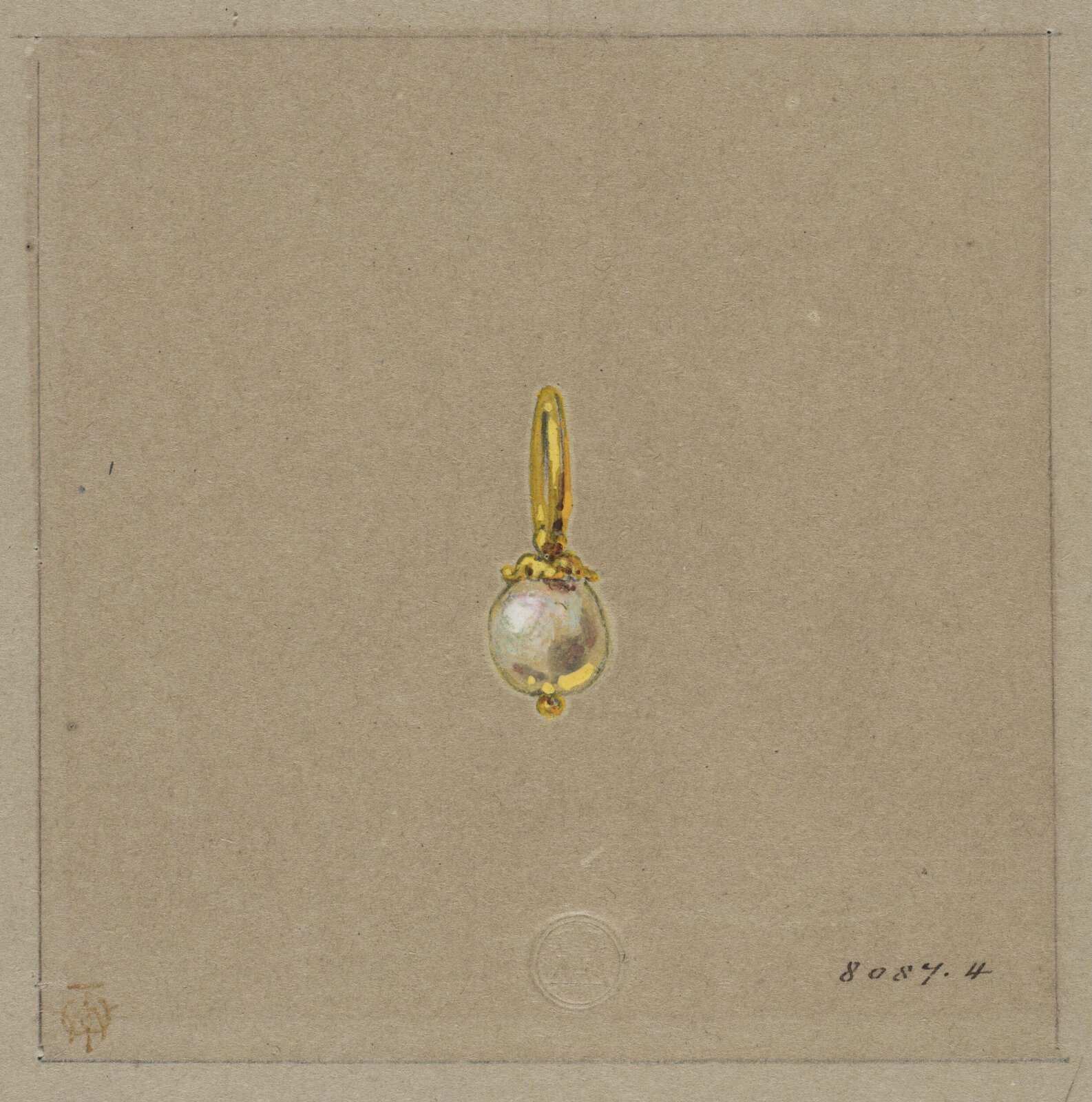 Drawing, J. Walter Wilson, mid 19th century