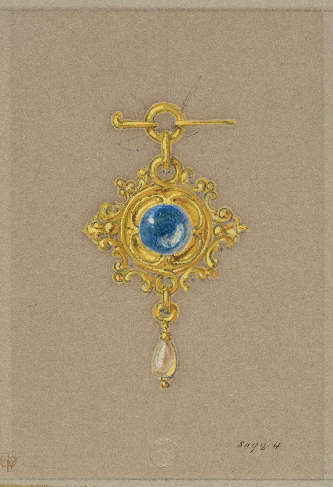 Drawing, J. Walter Wilson, mid 19th century