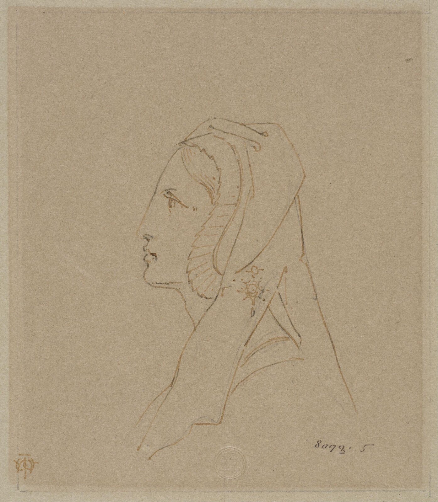 Drawing, J. Walter Wilson, mid 19th century