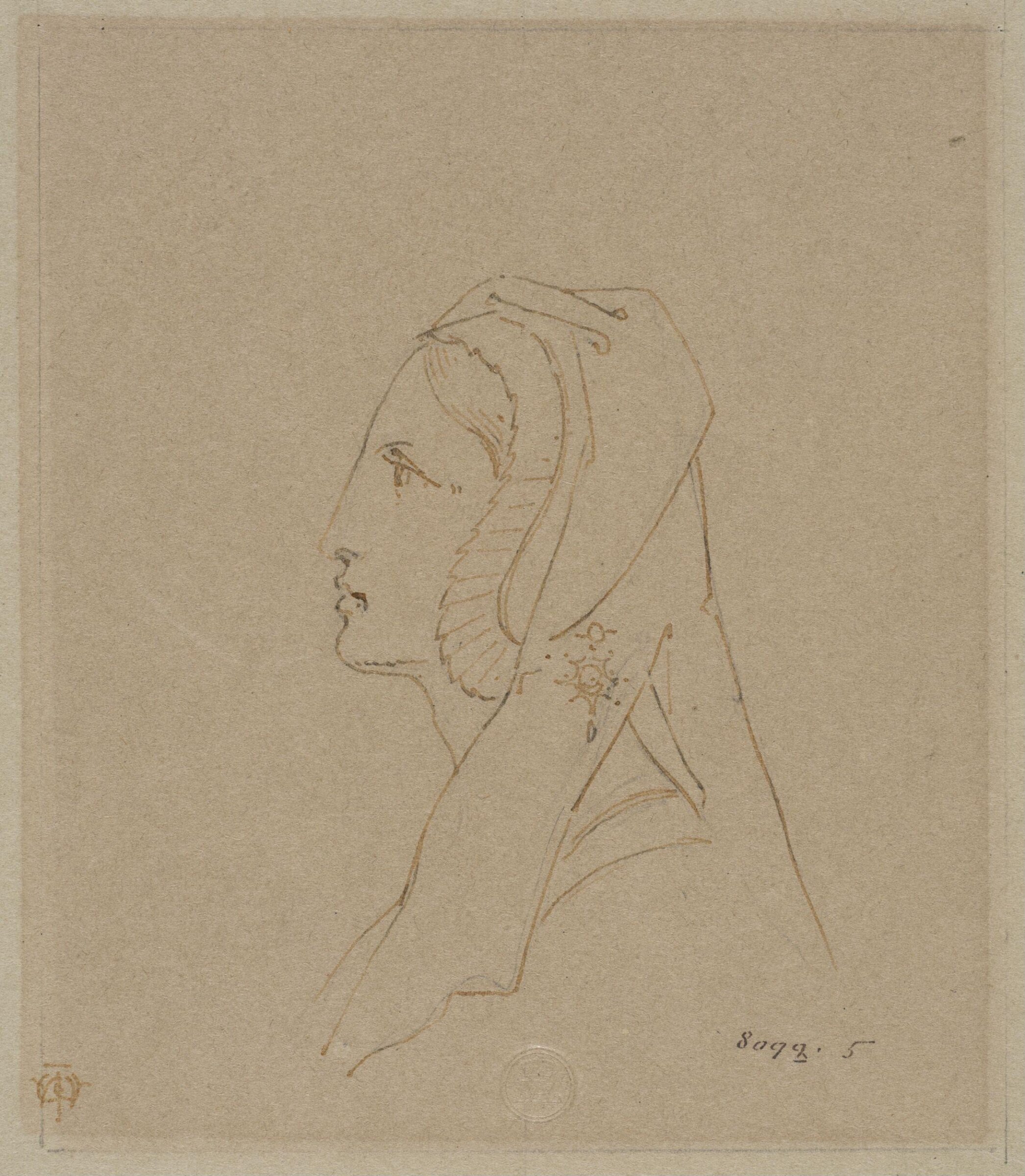 Drawing, J. Walter Wilson, mid 19th century