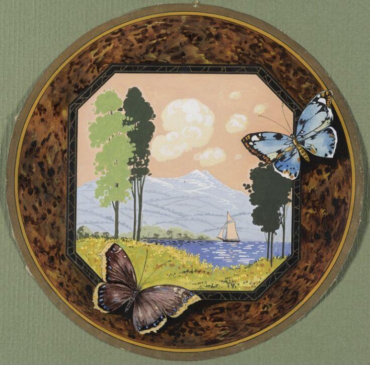 Design for the lid of a tin box top image