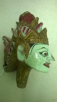 Head of a Javanese rod puppet, 19th century thumbnail 1