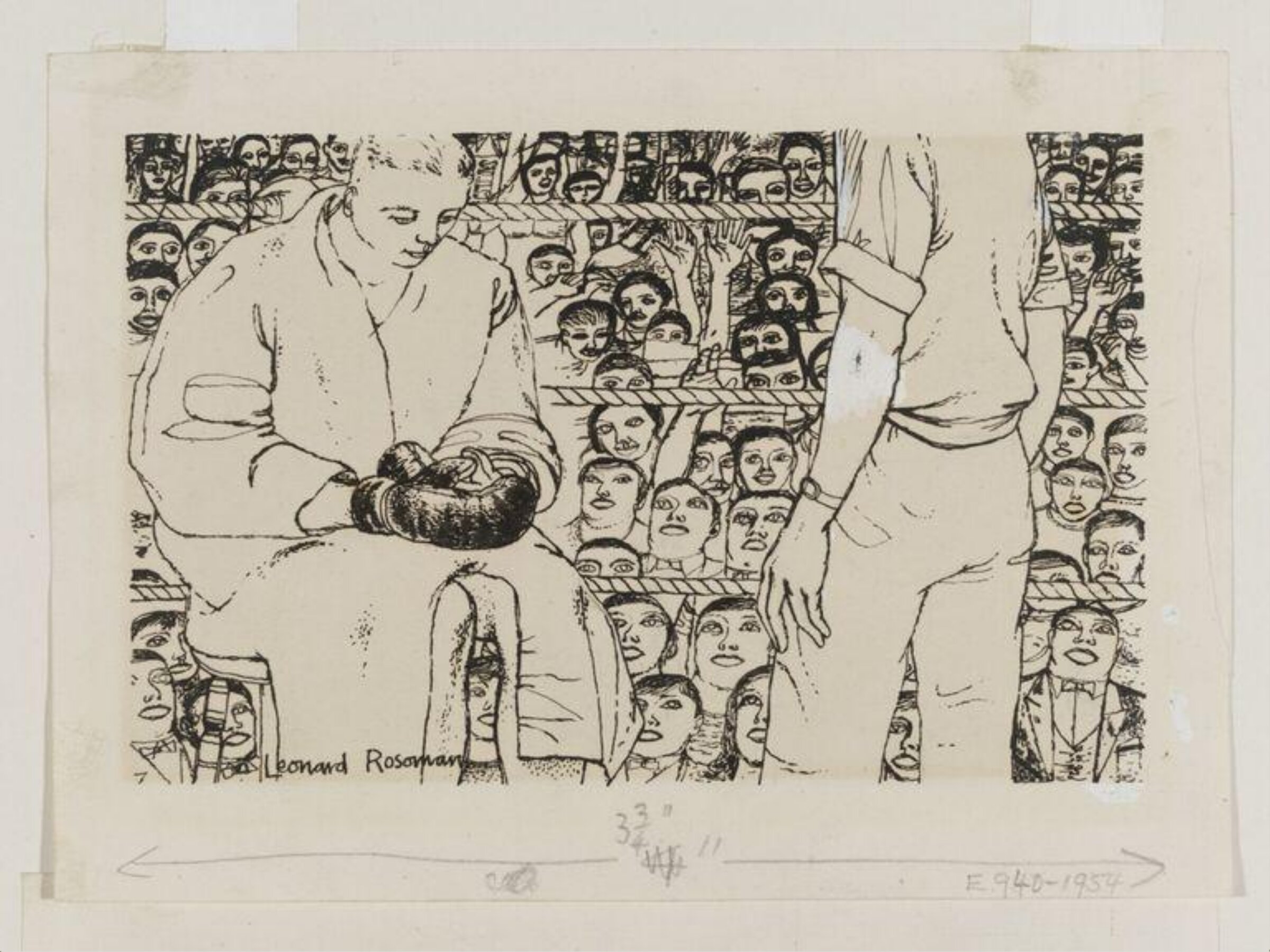 Illustration for The Golden Boy written, Leonard Henry Rosoman, 1951