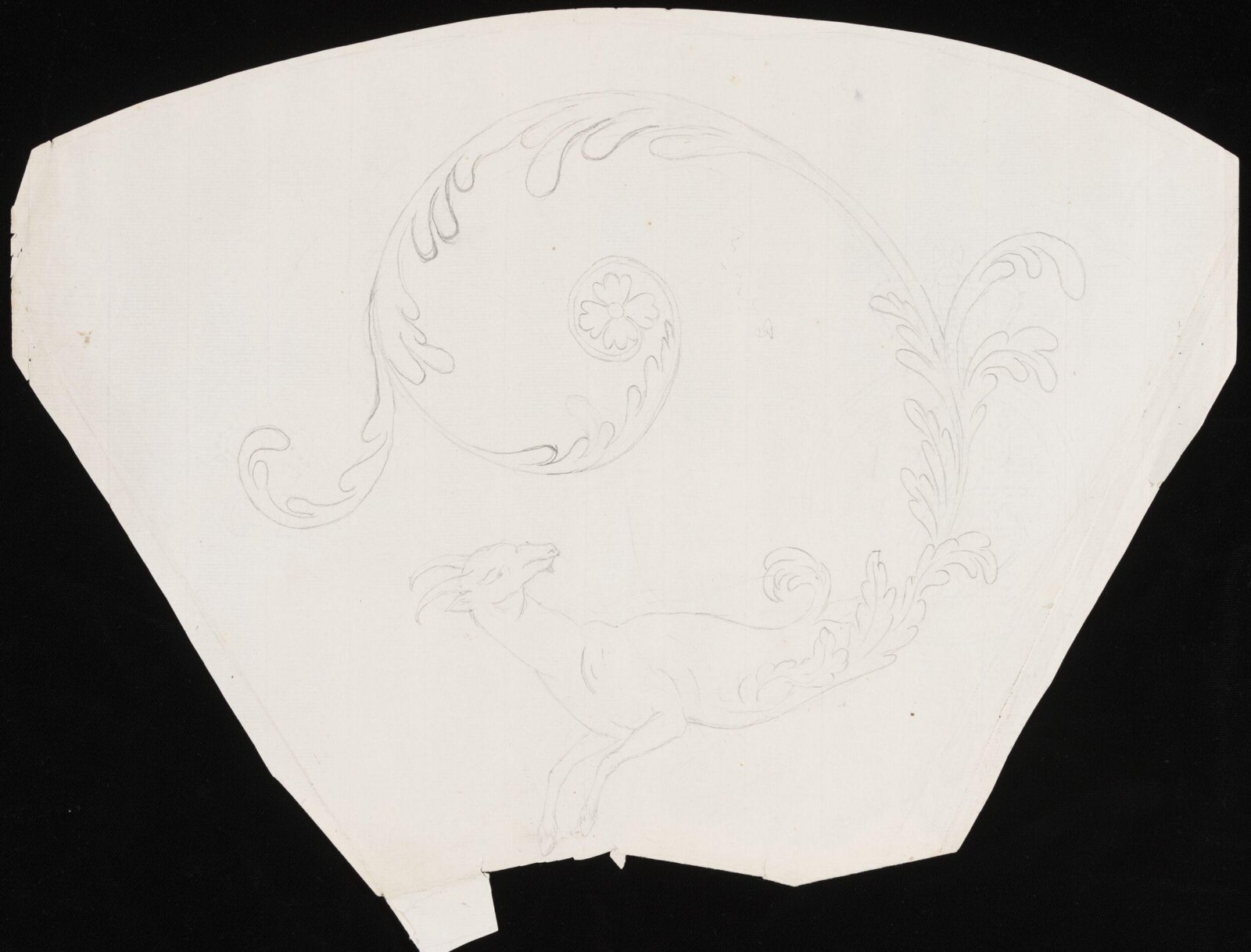 Goat terminating in scrolled acanthus, 1800 - 1810