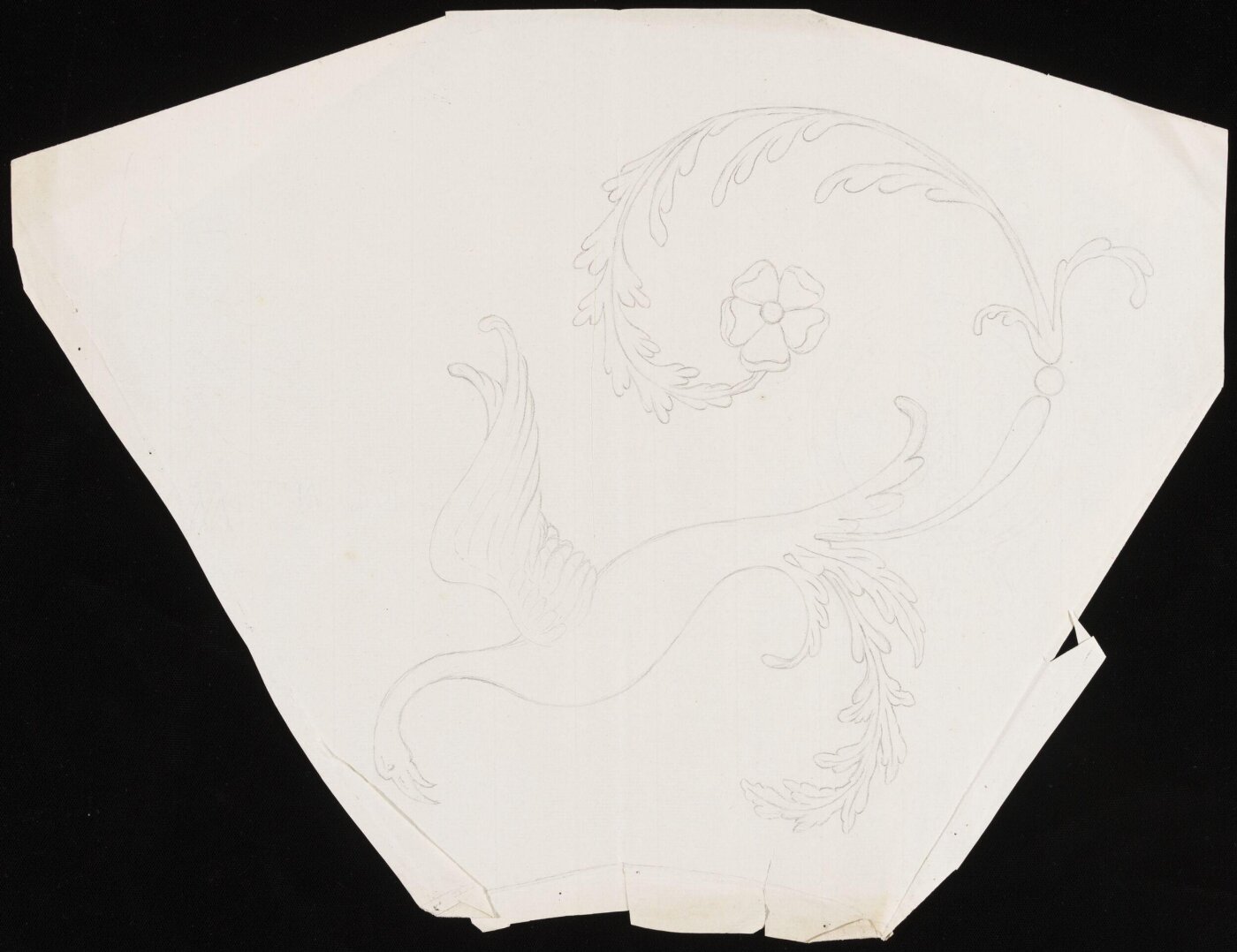 Unknown, Fantastic bird terminating in scrolled acanthus