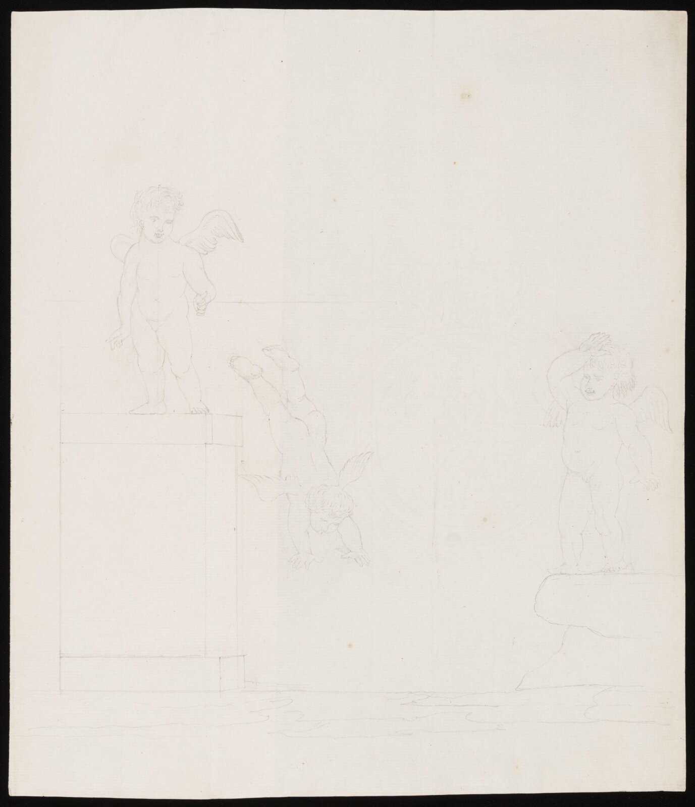 Putti diving and swimming, 1800-1815