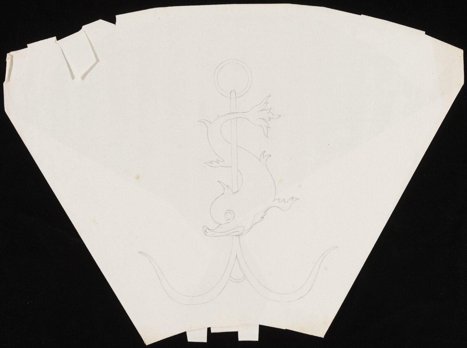 Dolphin twisted about an anchor, 1800 - 1810