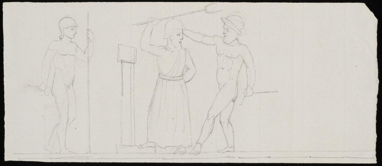 Three soldiers, 1800-1815