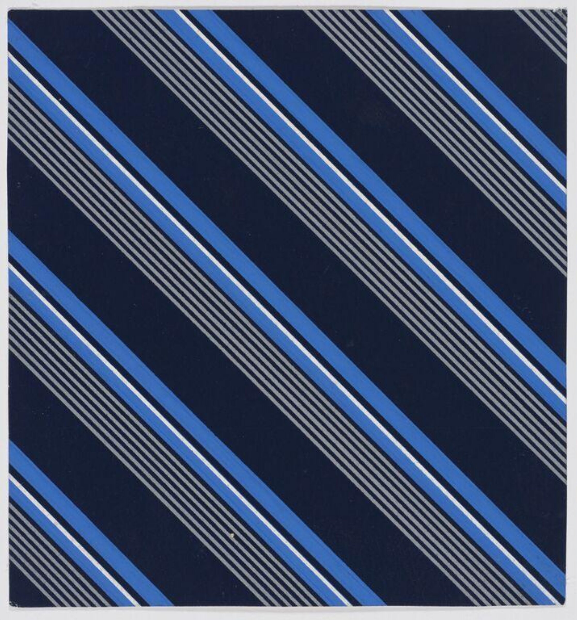 Design of blue diagonal stripes and lines., Jacob Dimoldenberg, ca. 1930