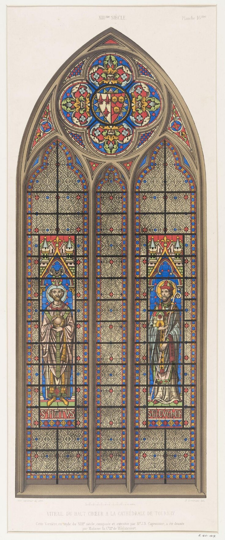 A modern stained glass window  top image