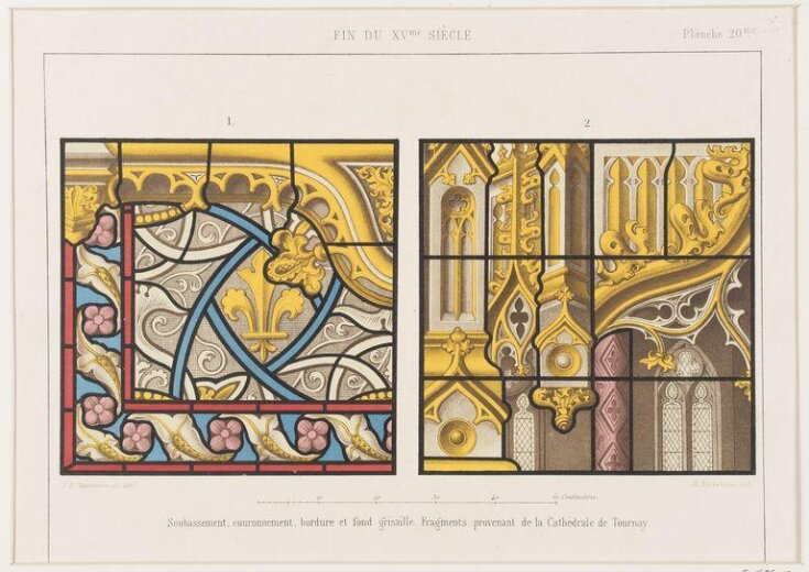A fragment of late 15th century stained glass in Tournai Cathedral top image