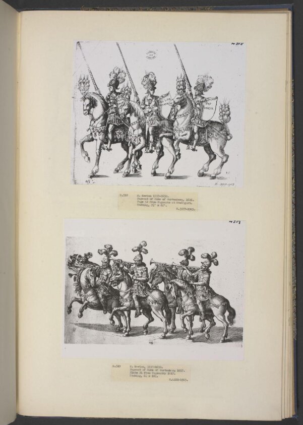 Pageants of Stuttgart in honor of Duke Johann Friedrich of Württenburg-Teck (1611-1618) by Esaias van Hulsen