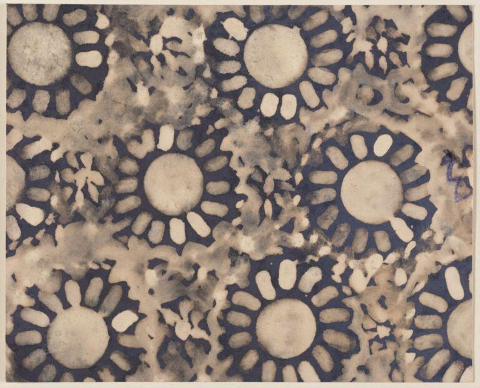 Design for a textile, Peter Coker, about 1956