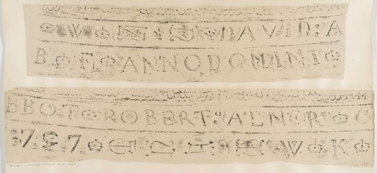 Rubbing of inscription of second bell of Bloxworth Church top image