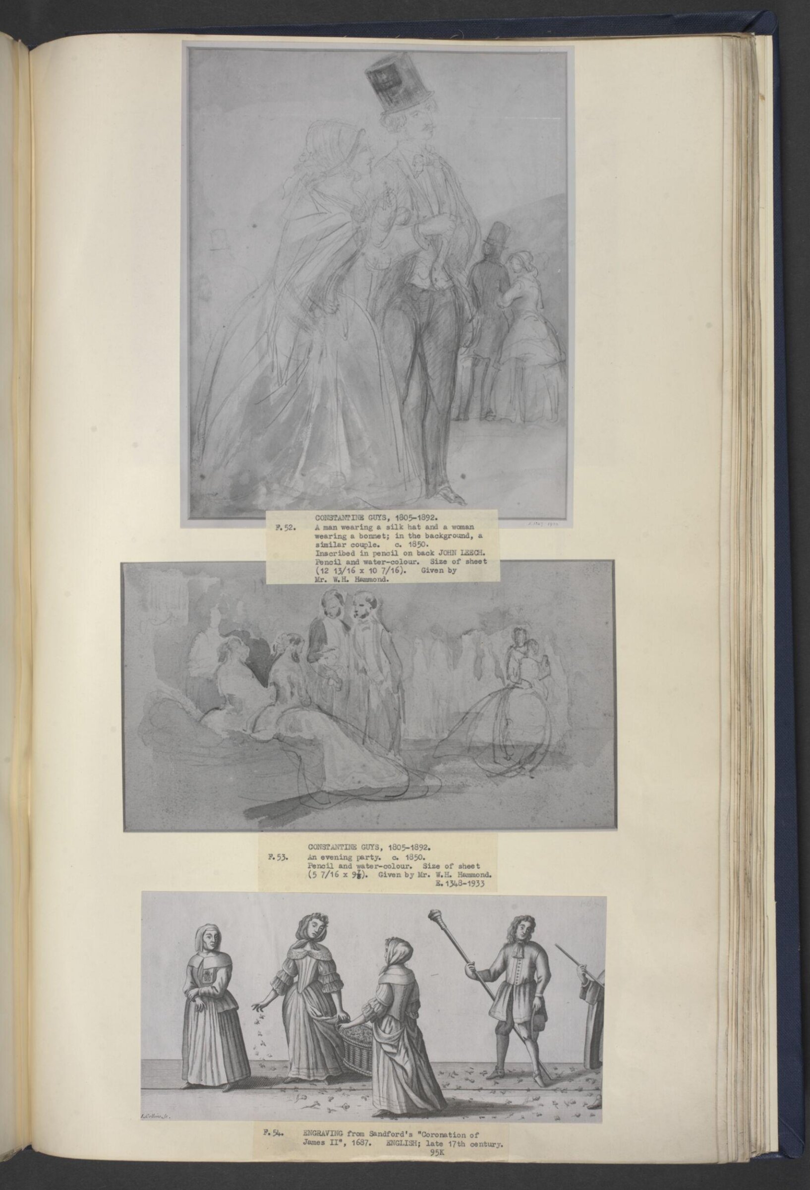 Watercolour drawing, Constantin Ernest Adolphe Hyacinthe Guys, c.1850