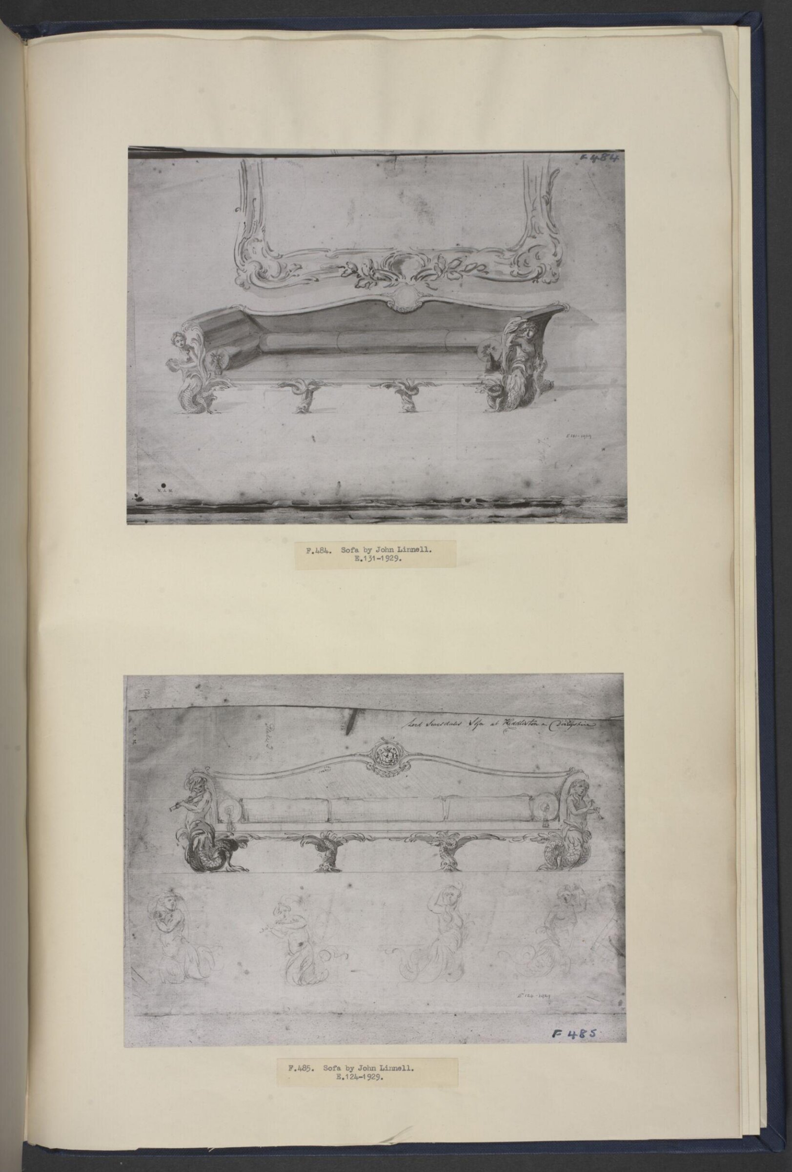 A Miscellaneous Collection of Original Designs, made, and for the most part executed, during an extensive Practice of many years in the first line of his Profession, by John Linnell, Upholsterer Carver & Cabinet Maker. Selected from his Portfolio's at his Decease, by C. H. Tatham Architect. AD 1800., John Linnell, c. 1770