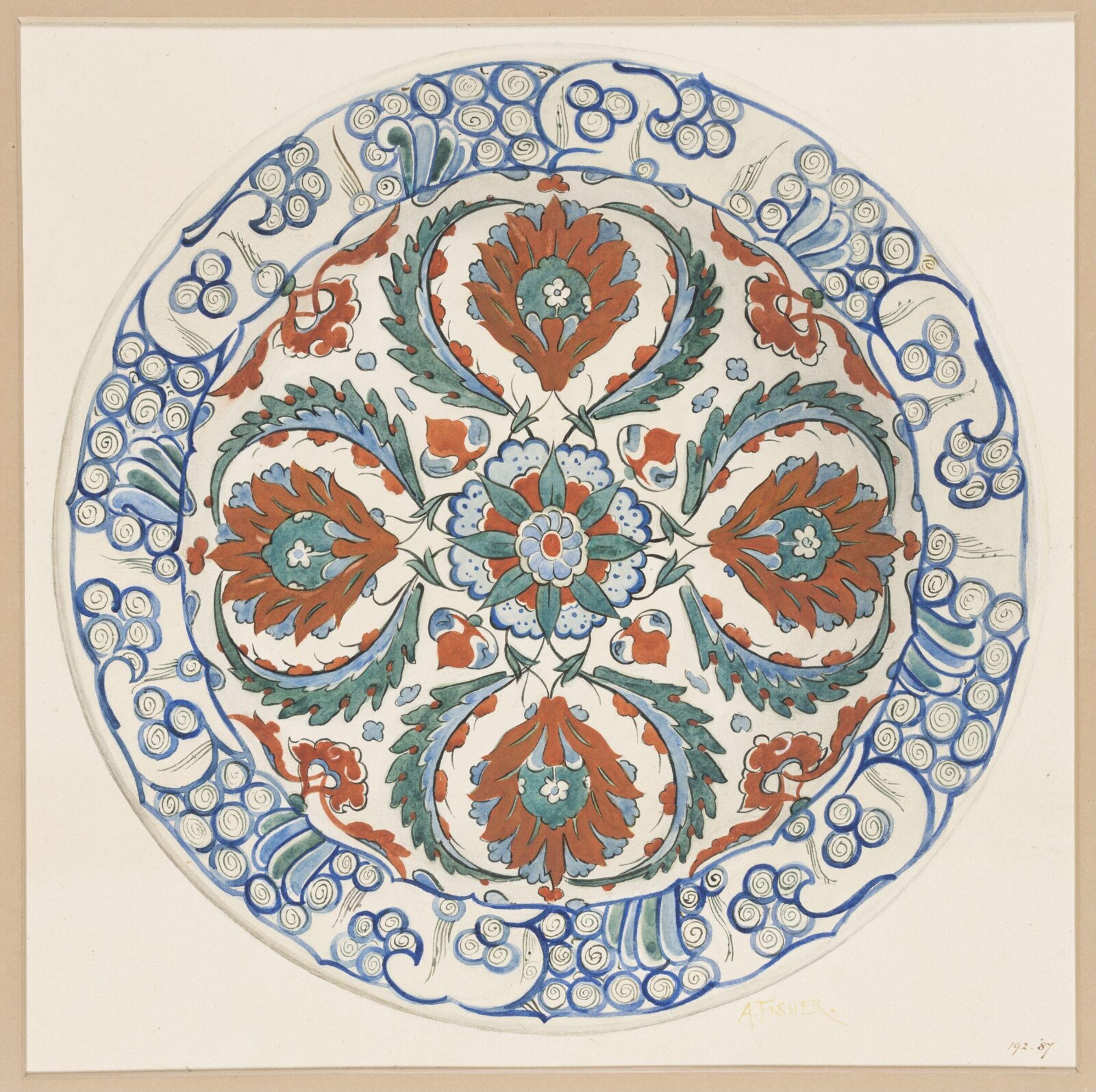 Watercolour, Alexander Fisher, 1887