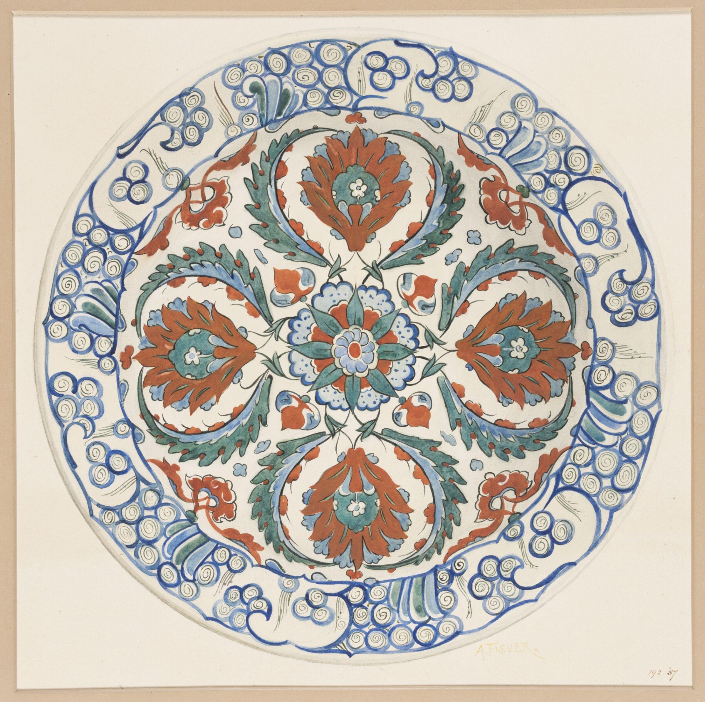 Watercolour, Alexander Fisher, 1887