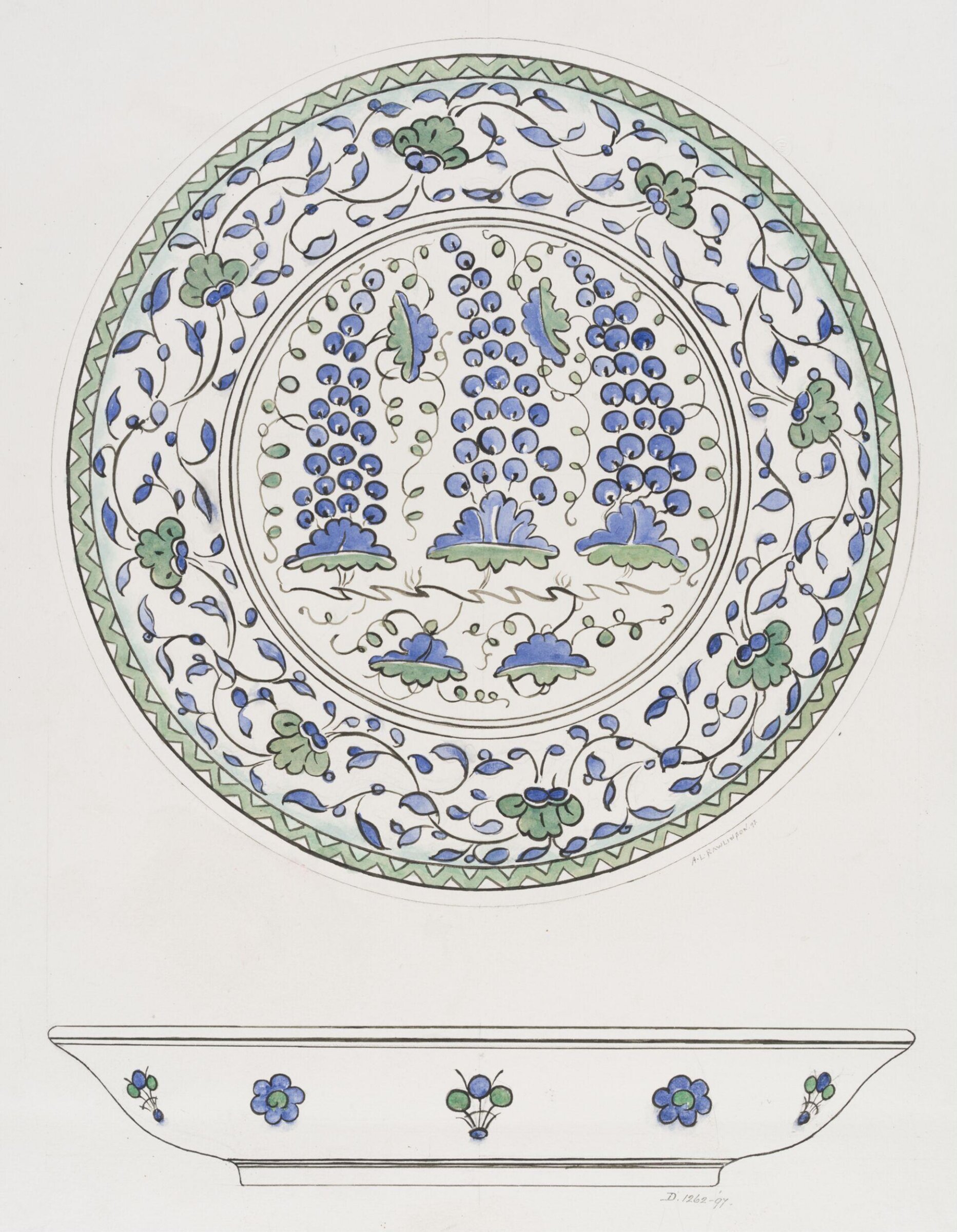 Drawing, A Louise Rawlinson, c. 1897