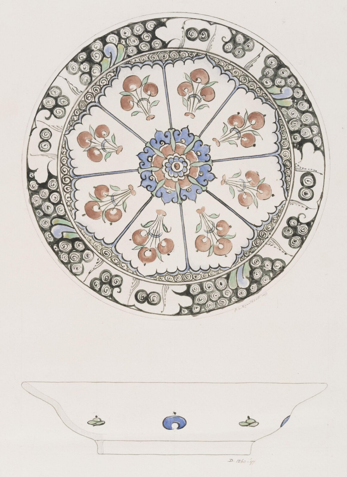 Drawing, A Louise Rawlinson, ок. 1897