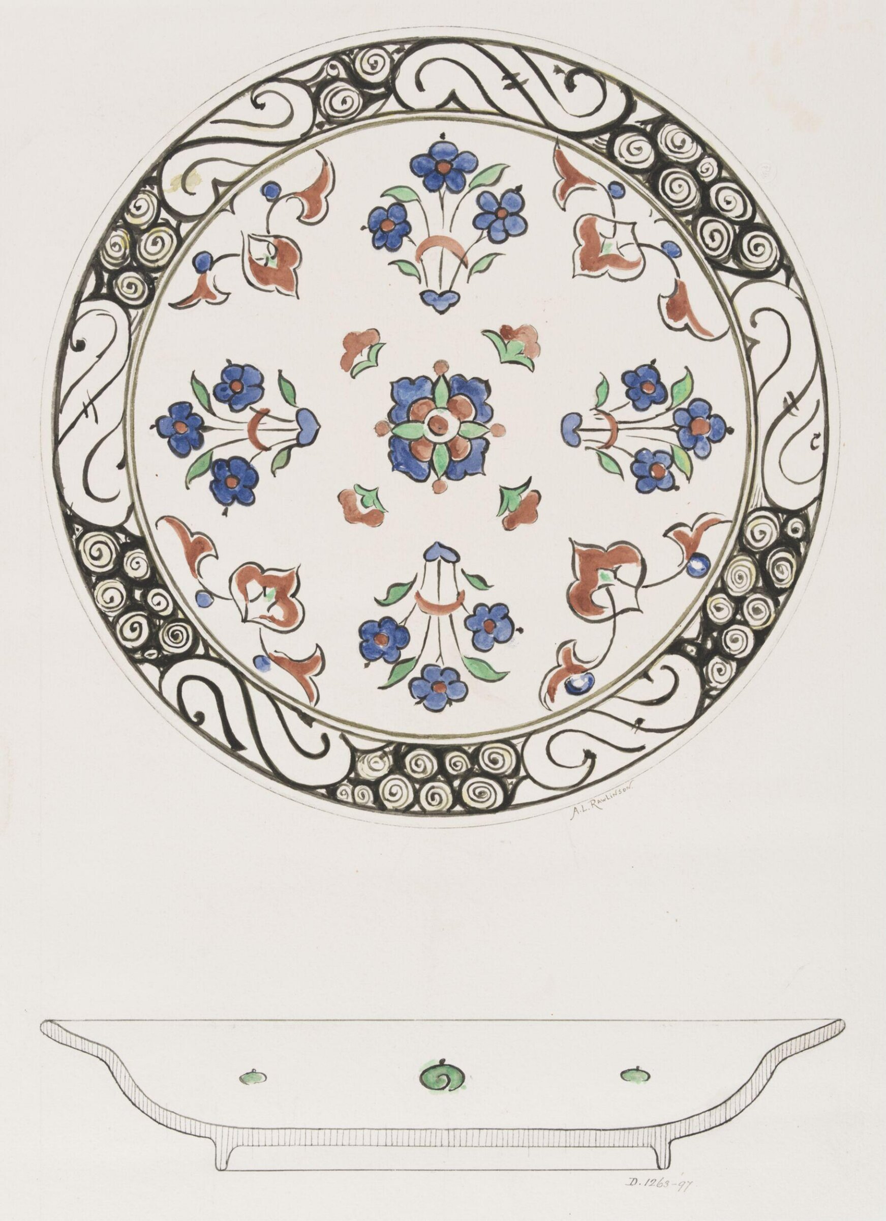 Drawing, A Louise Rawlinson, c. 1897