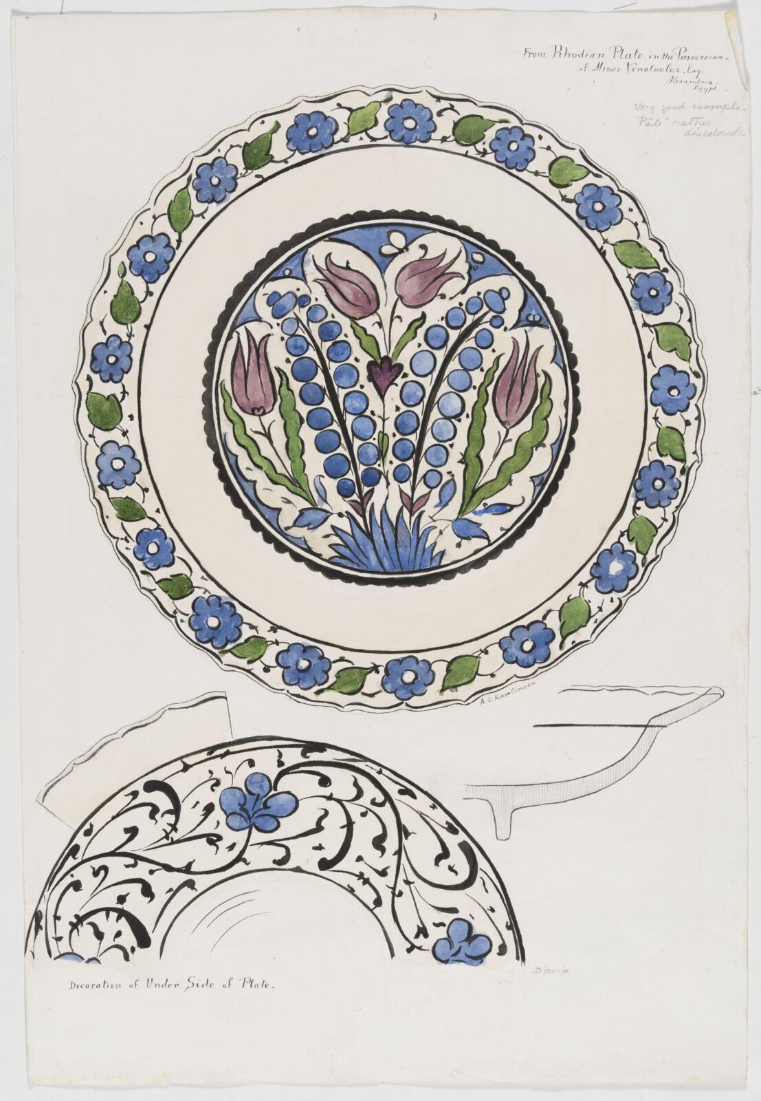 Drawing, A Louise Rawlinson, c. 1897