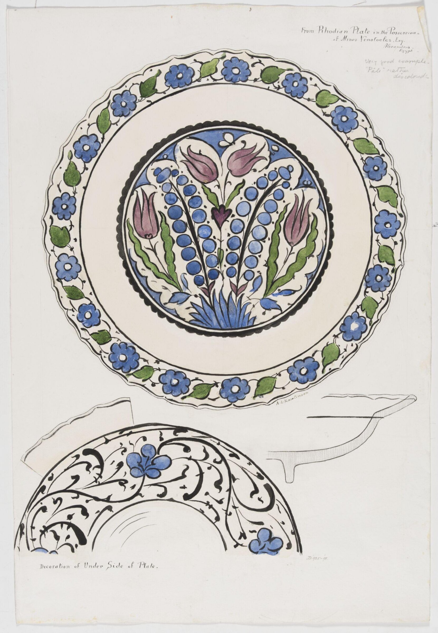 Drawing, A Louise Rawlinson, c. 1897