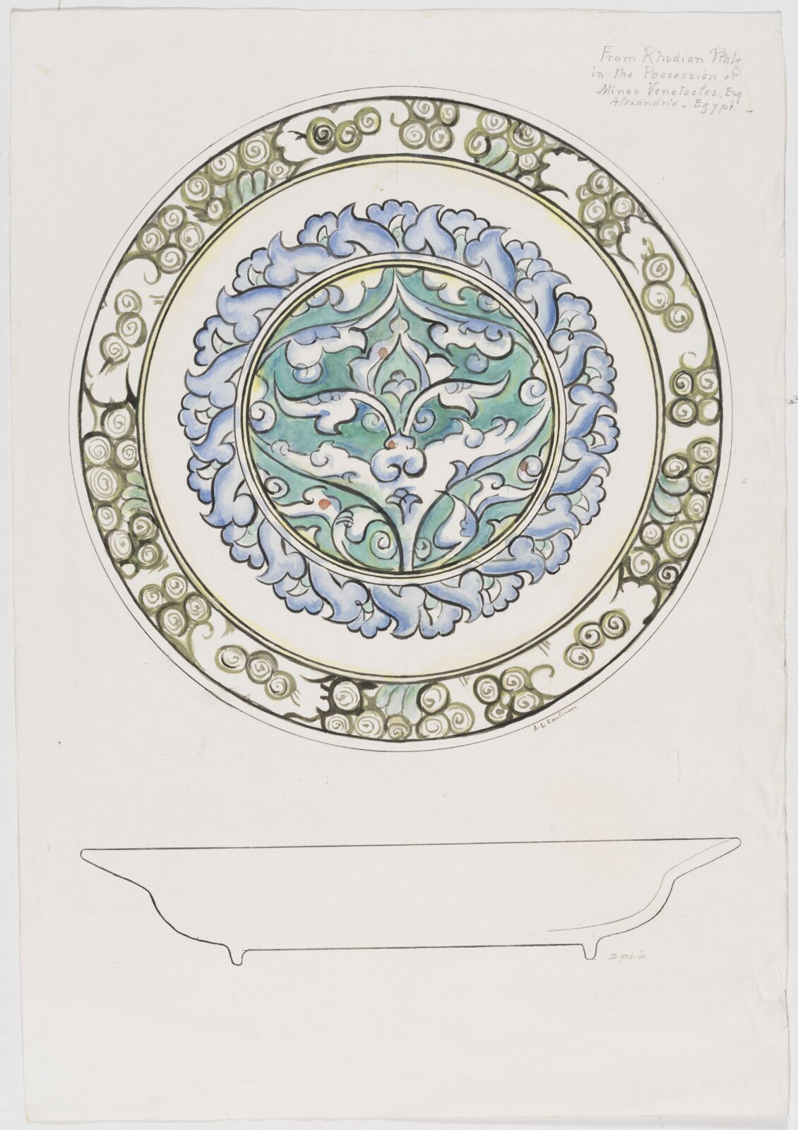 Drawing, A Louise Rawlinson, c. 1897