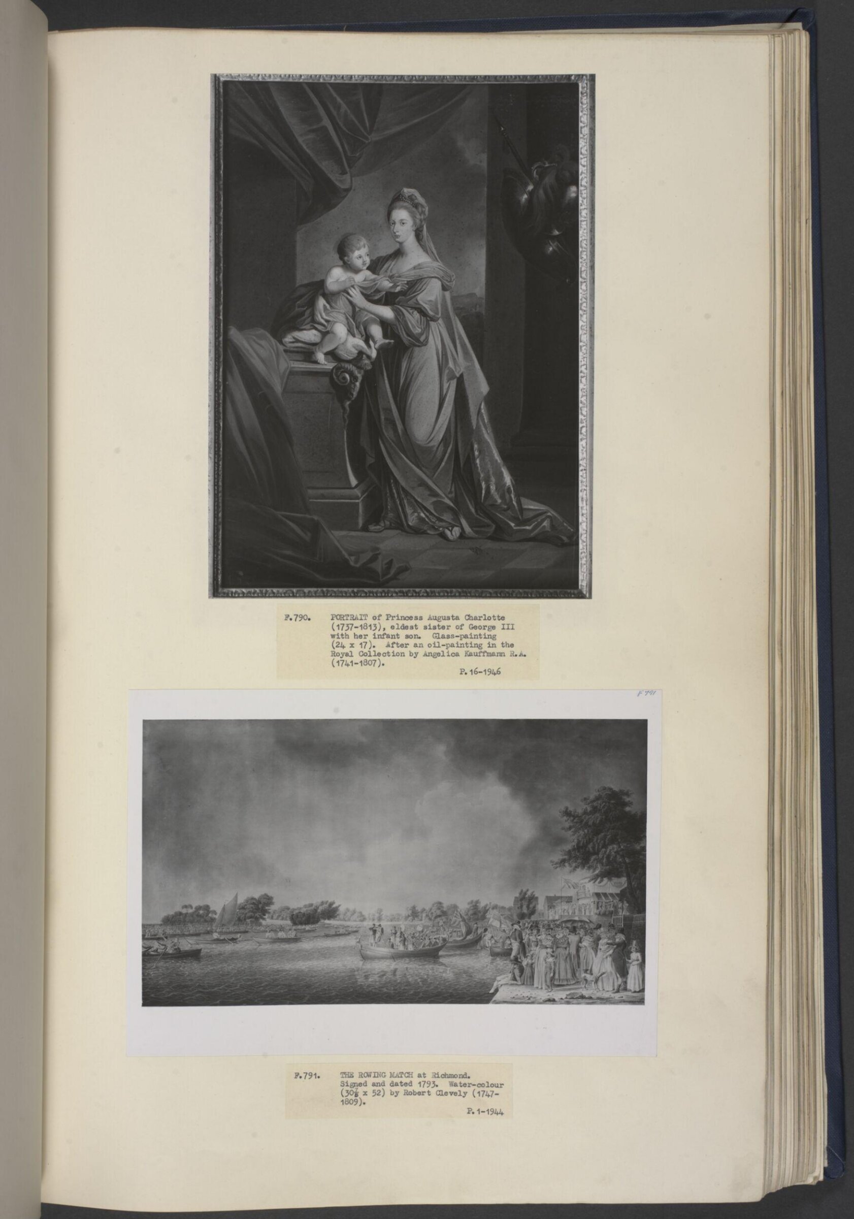 The Rowing Match at Richmond, Robert Cleveley, 1793