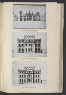Elevation of the south or entrance front of King's Weston, Gloucestershire thumbnail 1
