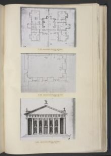 Elevation of a pedimented portico for Capella Universitatis, Oxford thumbnail 1