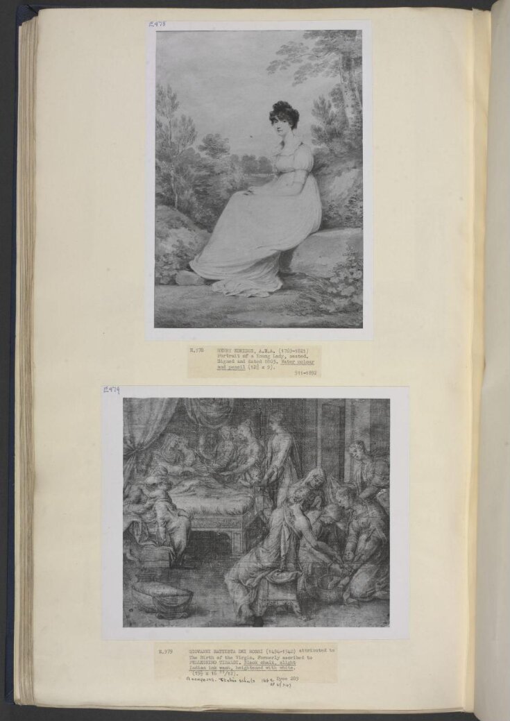 Portrait of a young lady, seated top image