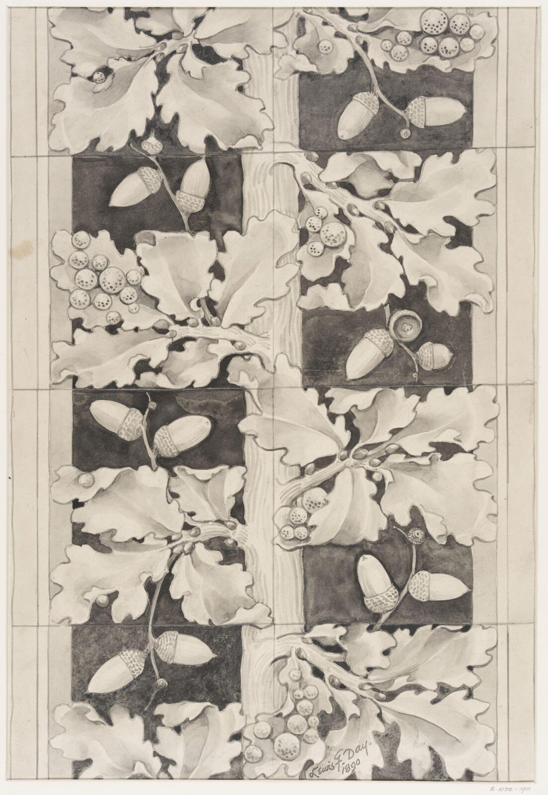 Drawing, Lewis Foreman Day, 1890