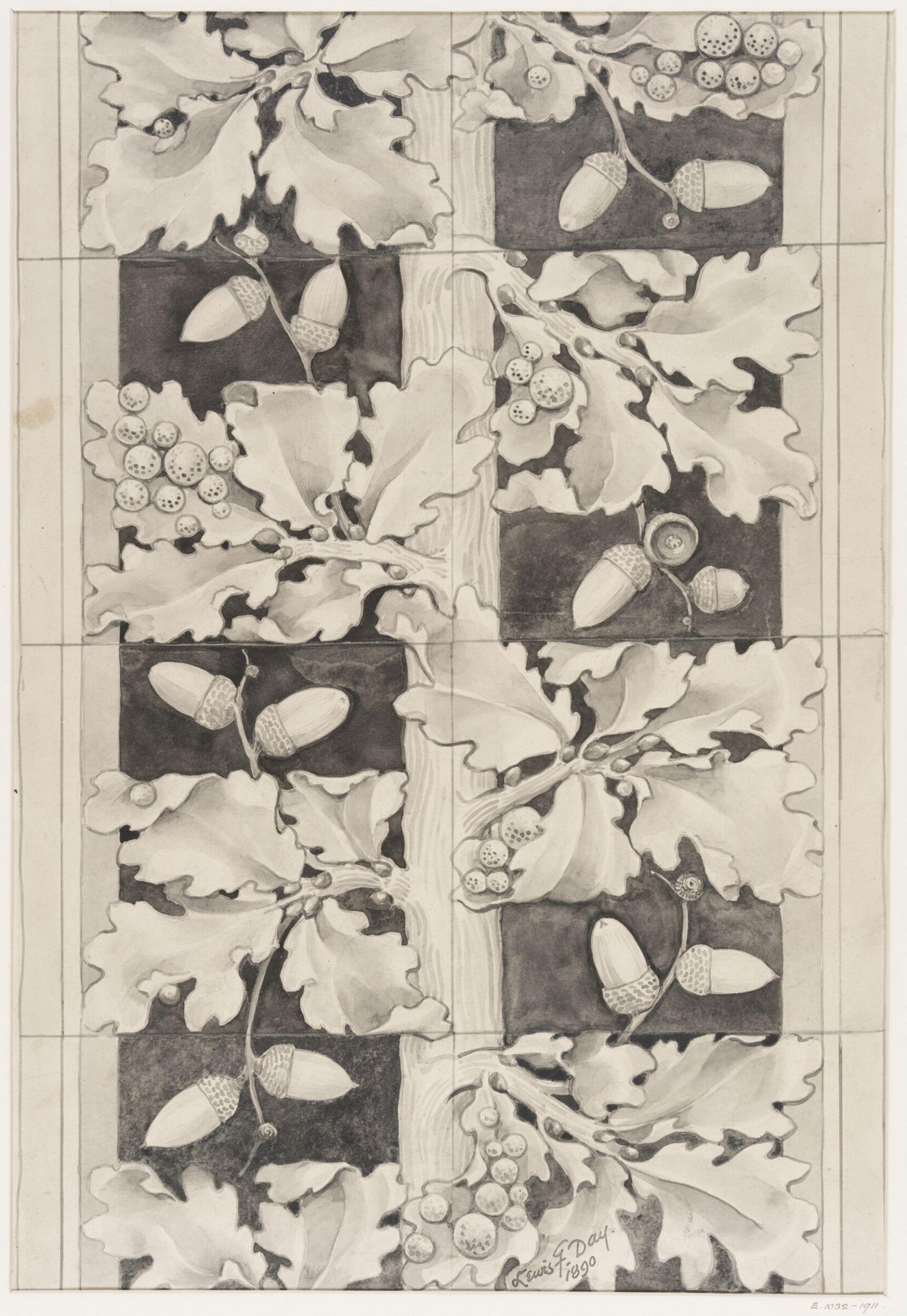 Drawing, Lewis Foreman Day, 1890
