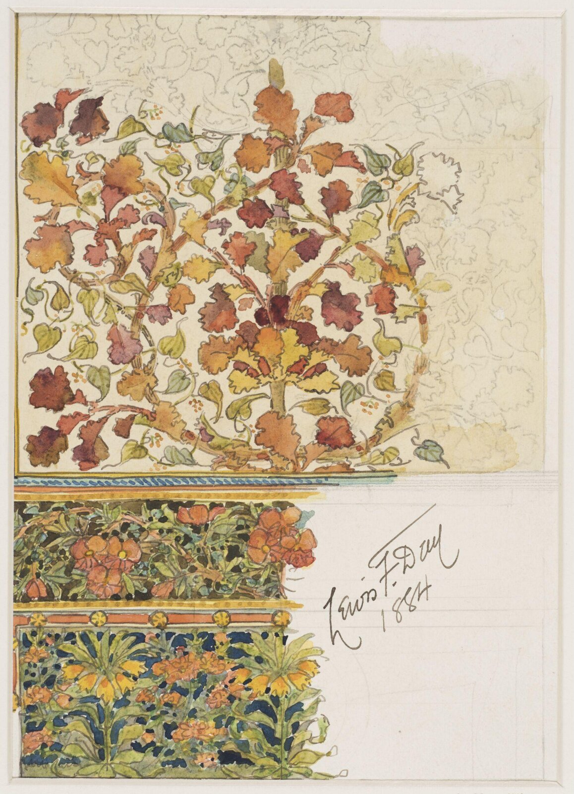 Drawing, Lewis Foreman Day, 1884