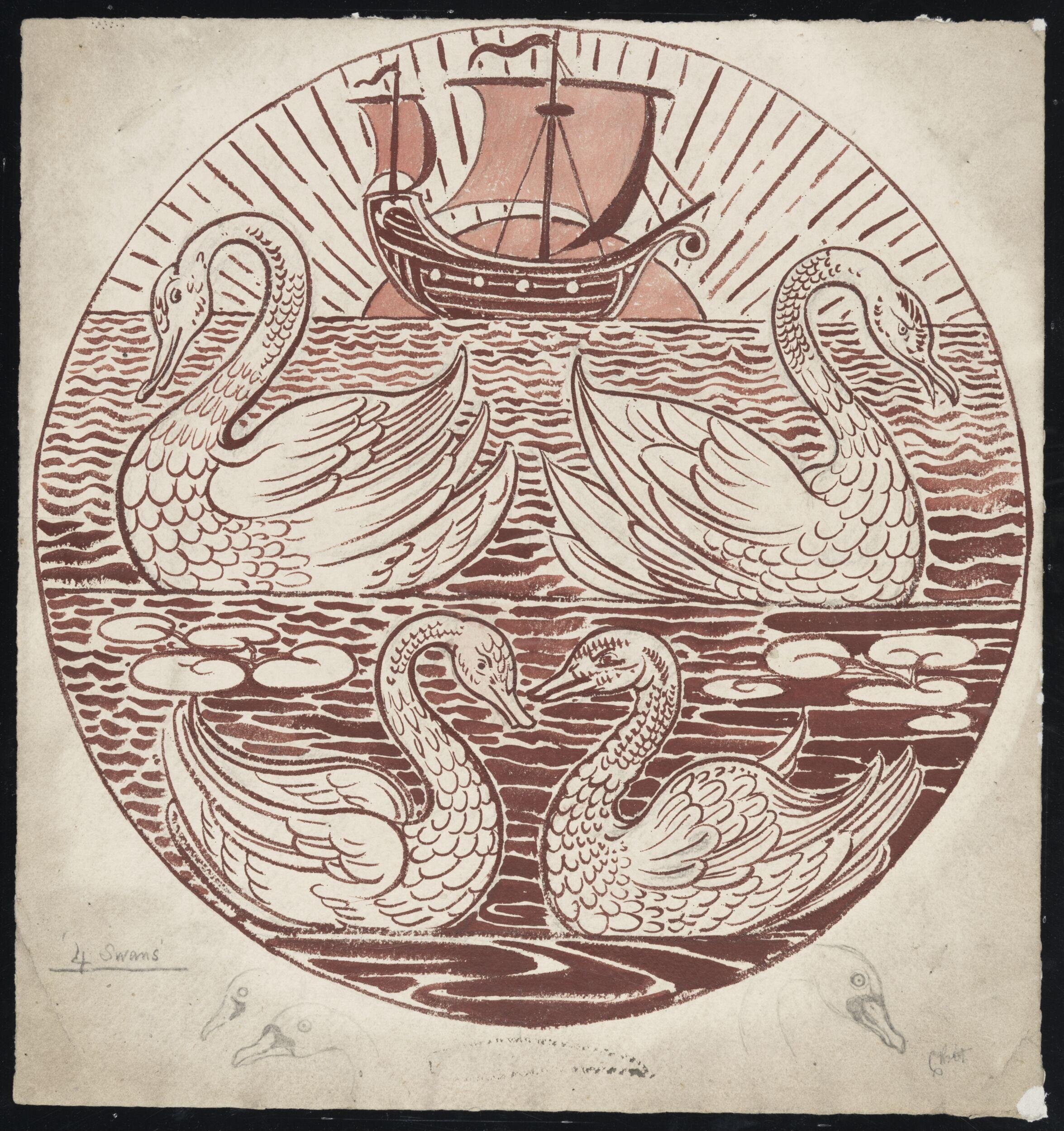 Four swans