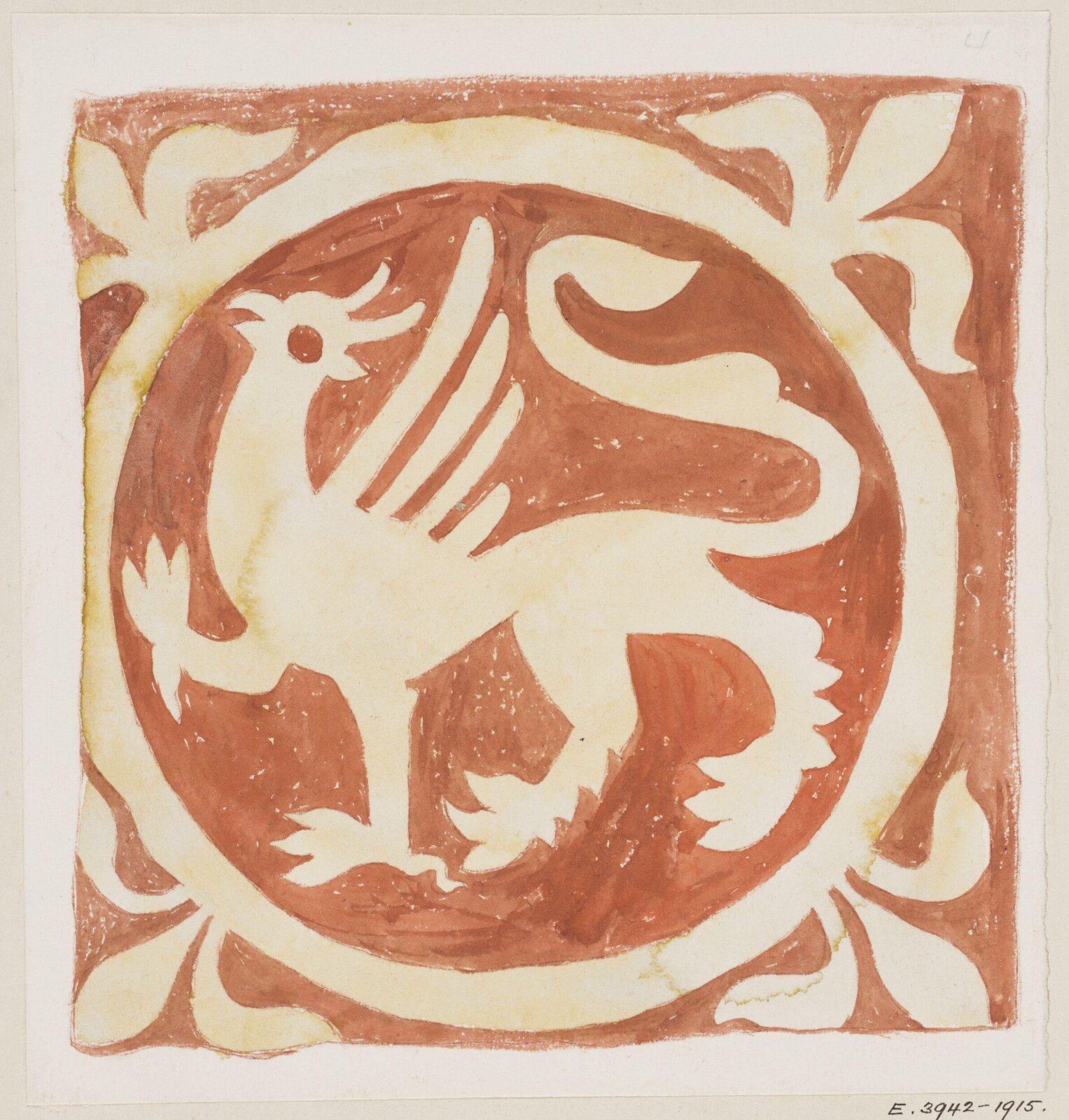 Watercolour drawing, Stanley North, ок. 1910