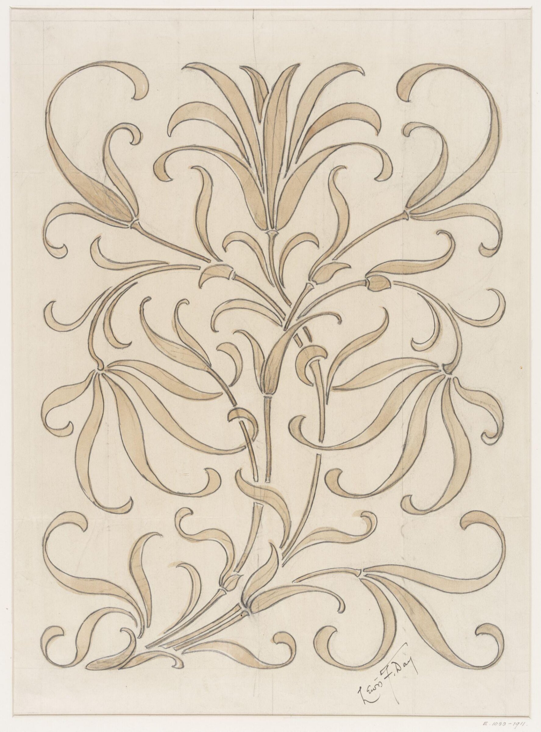 Drawing, Lewis Foreman Day, late 19th century