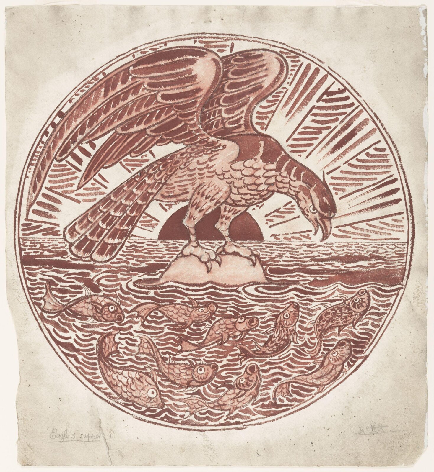 Eagle's Supper, William Frend De Morgan, late 19th century