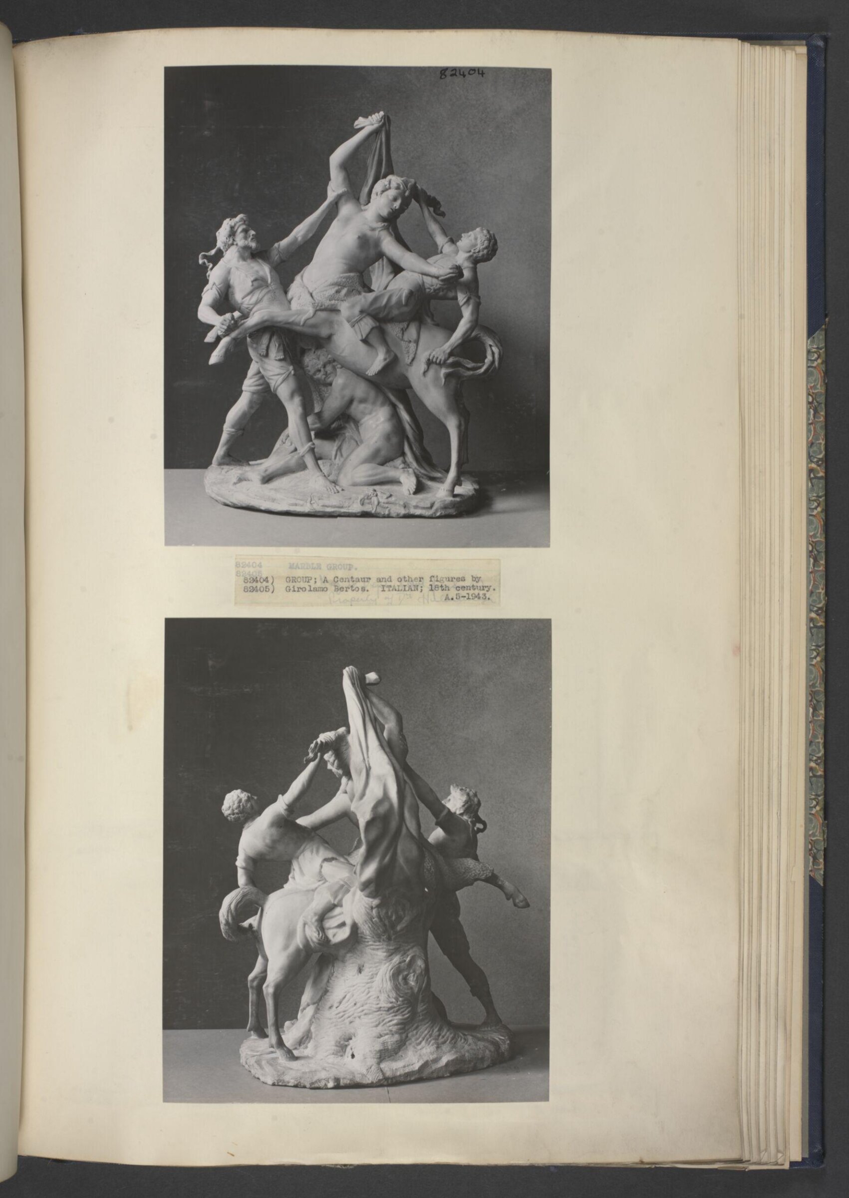 Hylonome Restrained by Lapiths, Francesco Bertos, ca. 1700-1730