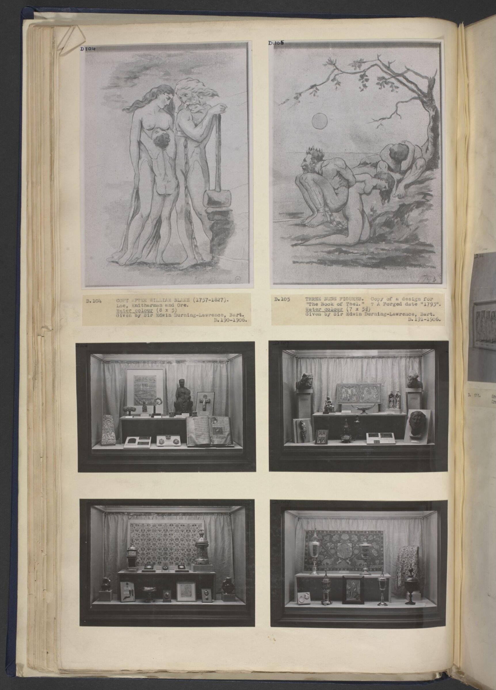 Original drawing for an illustration to 'The Book of Thel', Уильям Блейк, 1793