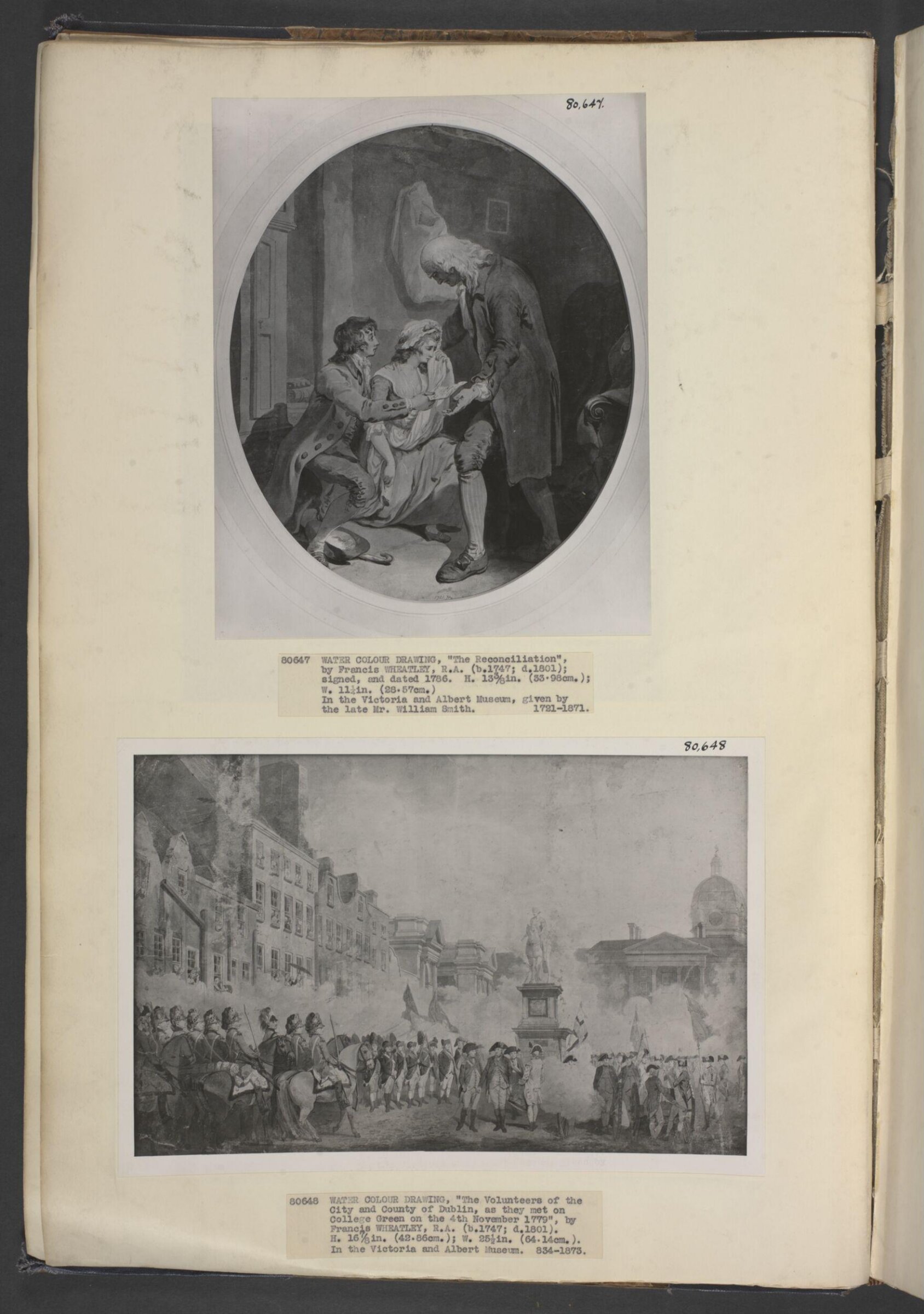 Volunteers of the City and County of Dublin at College Green, 1779, Wheatley, 1779