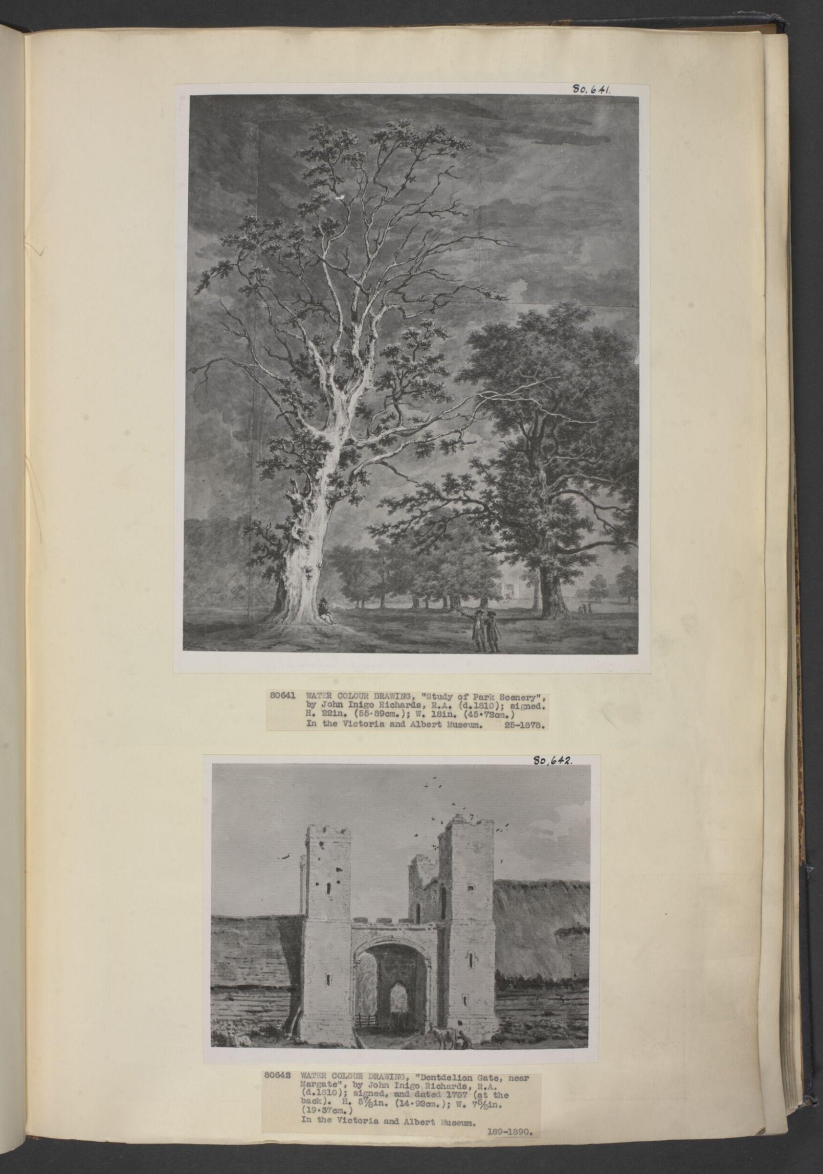 Study of park scenery, John Inigo Richards, ca. 1755-1810