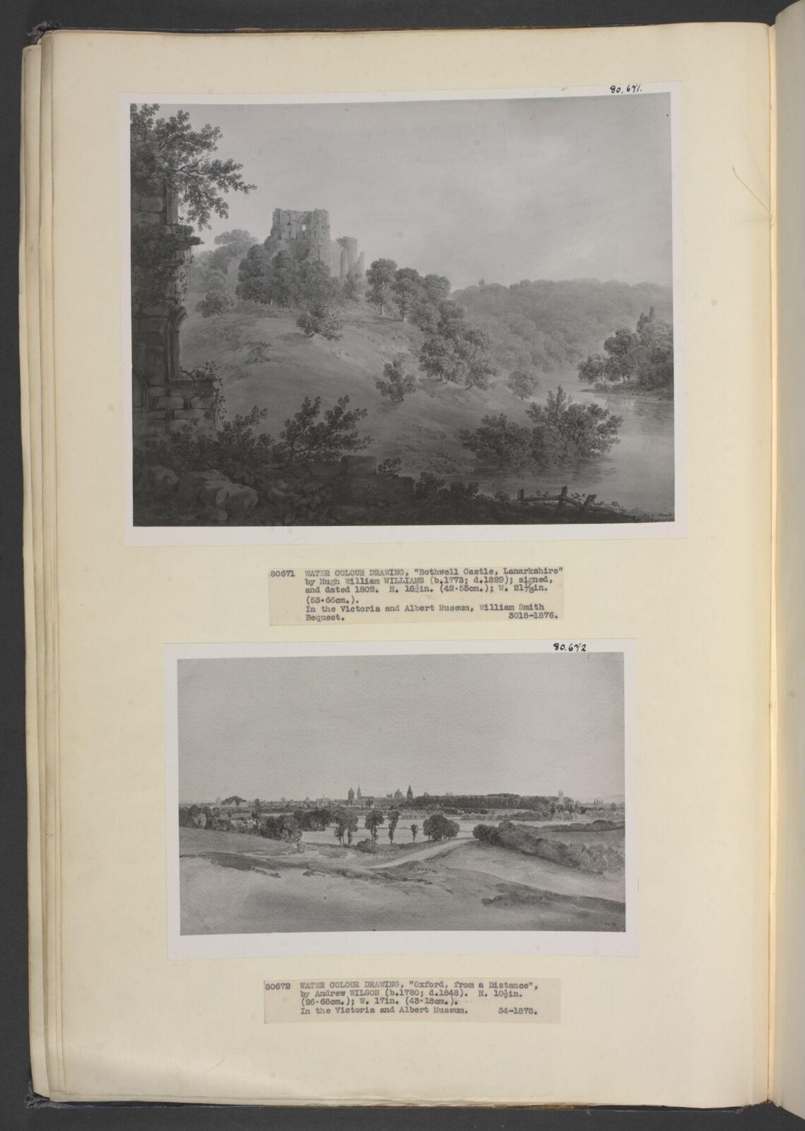 Bothwell Castle, Hugh William Williams, 1802