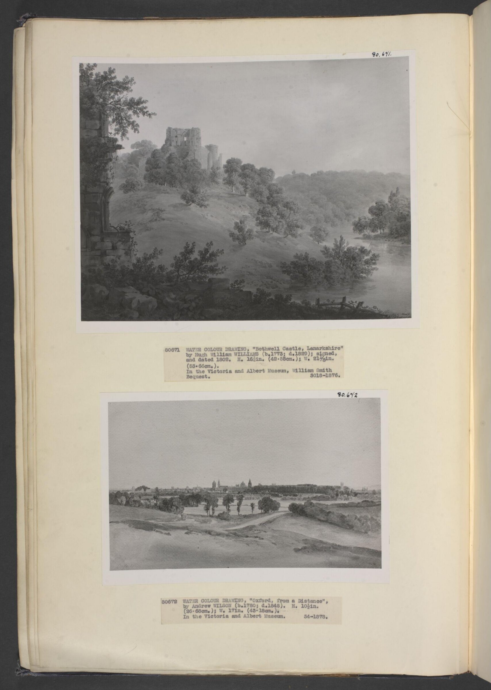Bothwell Castle, Hugh William Williams, 1802