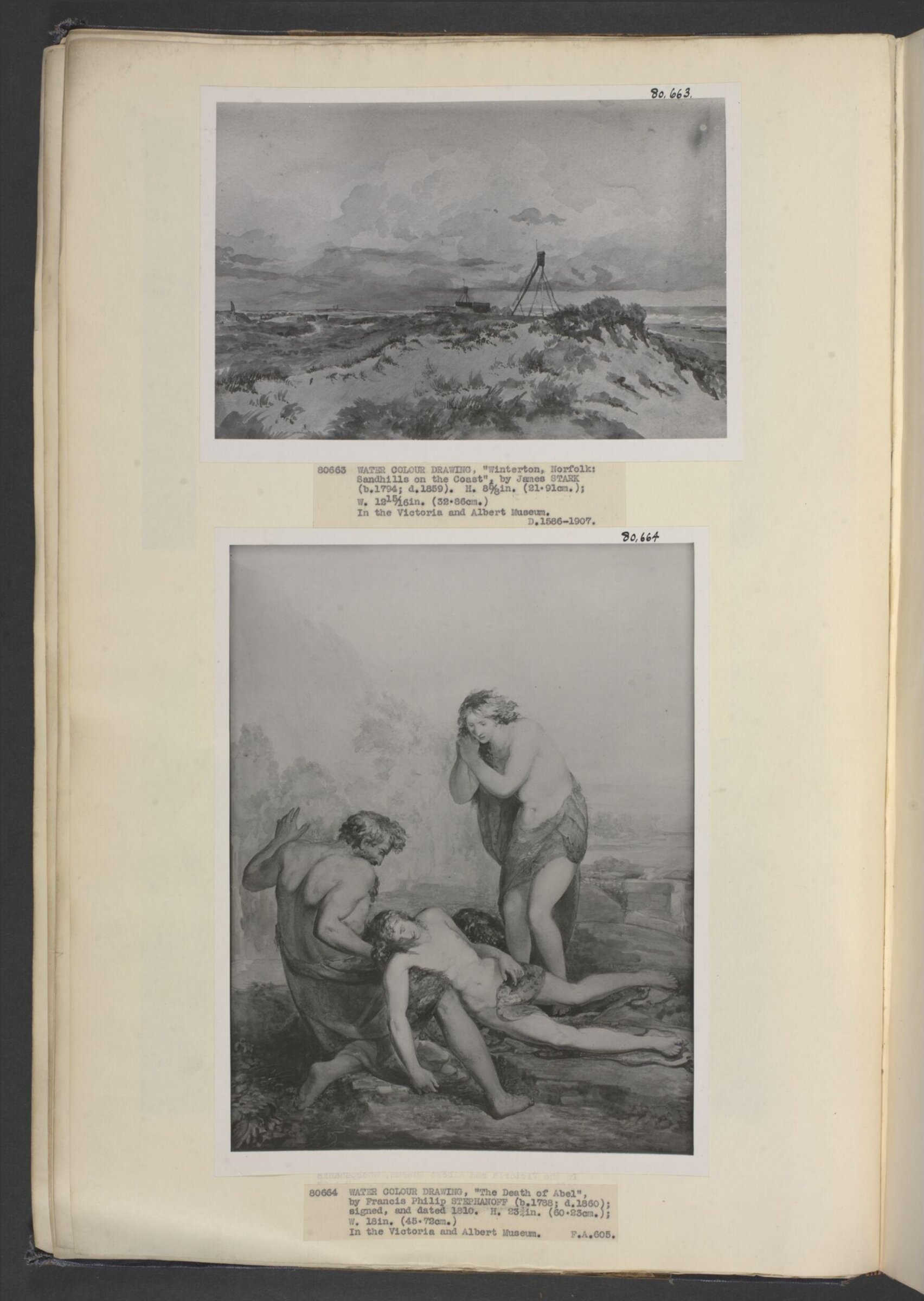 The Death of Abel, Stephanoff, 1810