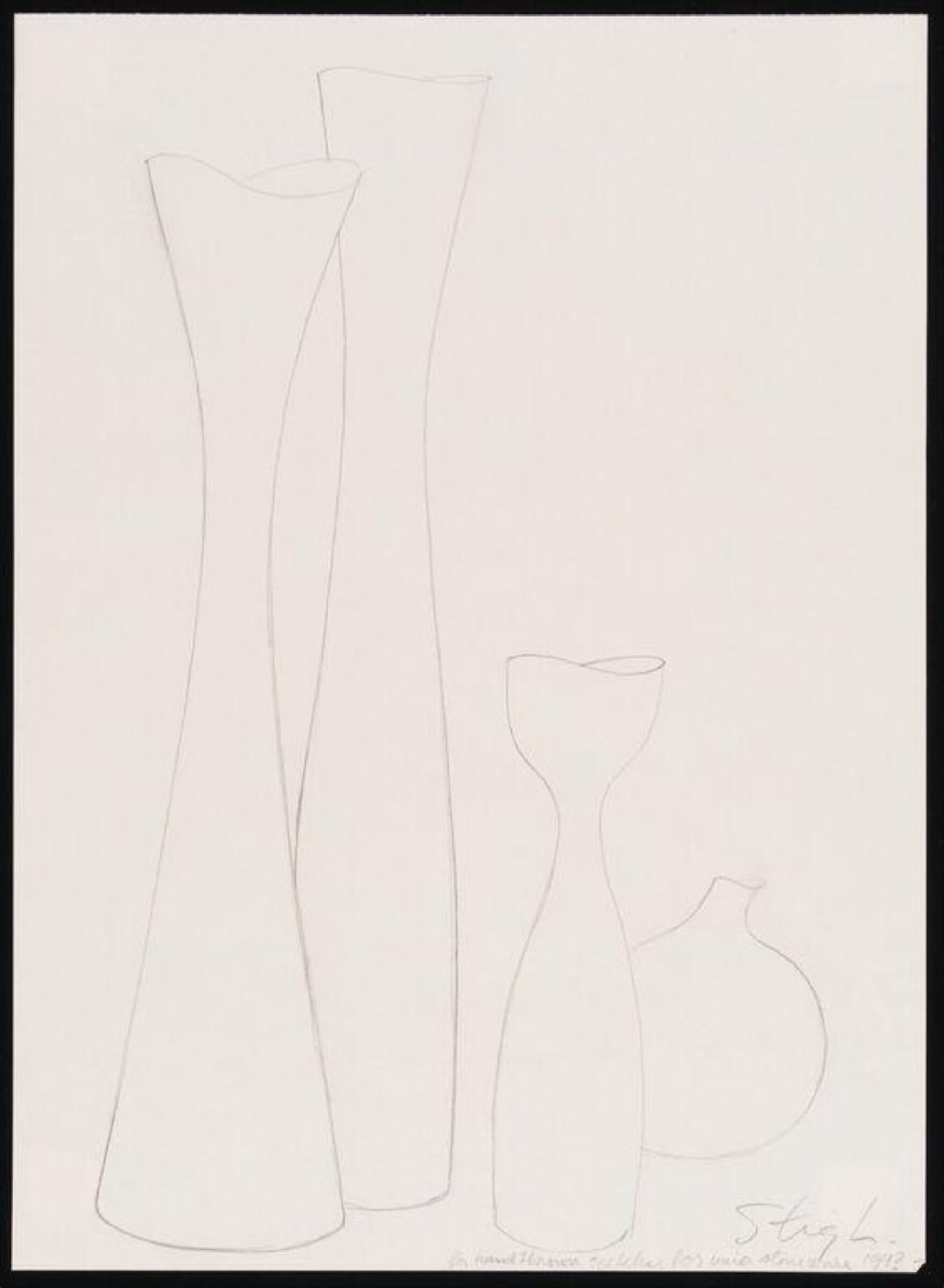 Drawing, Stig Lindberg, c. 1945
