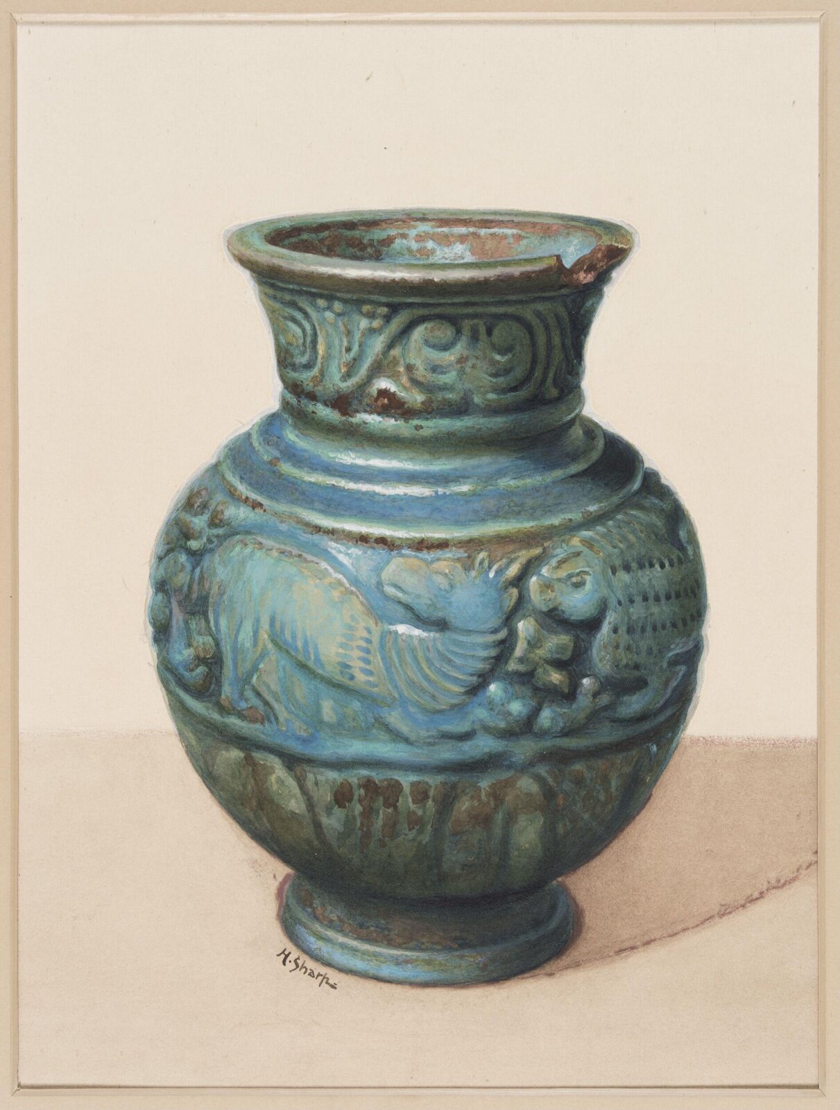 Watercolour, Herbert Sharp, c. 1898