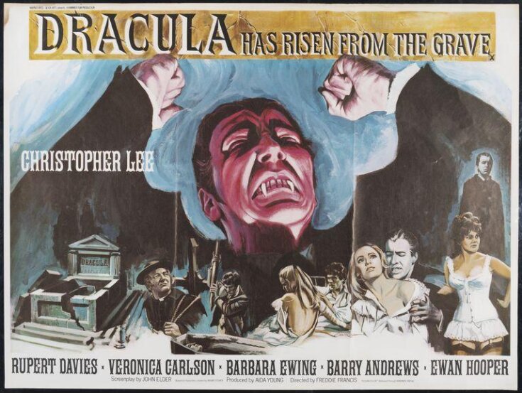Dracula Has Risen From the Grave poster design top image