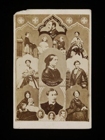 Photograph collage of Victoria and Albert